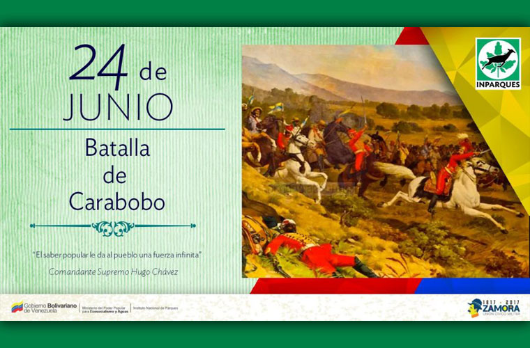 Inparques conmemora 196 años de la Batalla de Carabobo