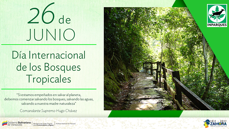 Inparques celebra el Día Internacional de la Preservación de Bosques Tropicales