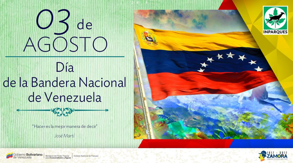 3 de agosto: Día de la Bandera Nacional de Venezuela