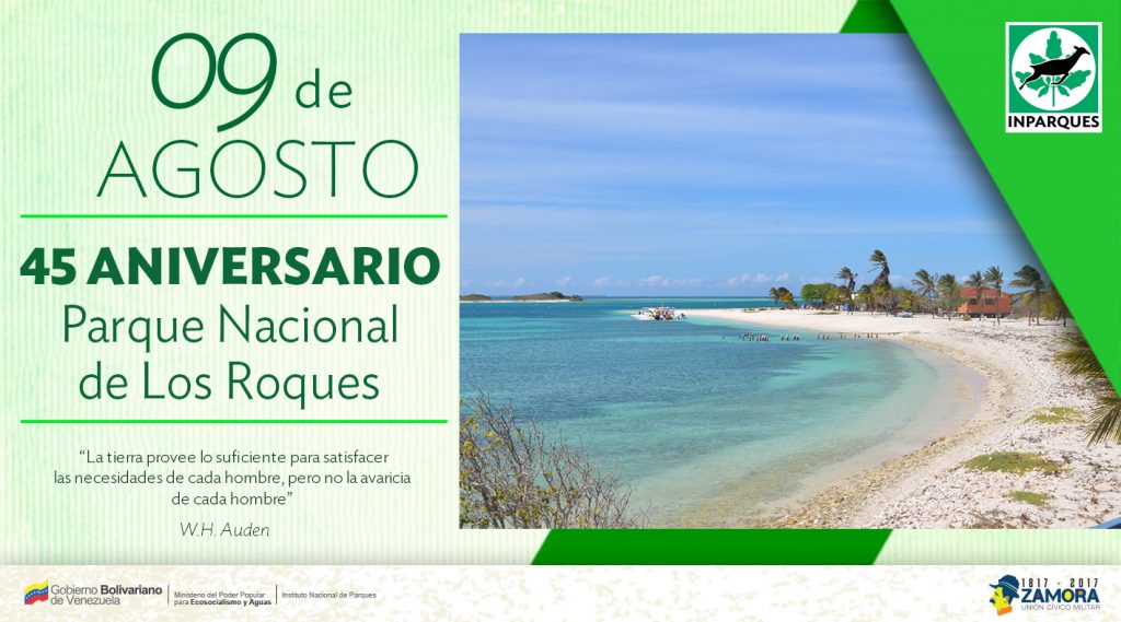 Parque Nacional Archipiélago Los Roques cumple 45 años