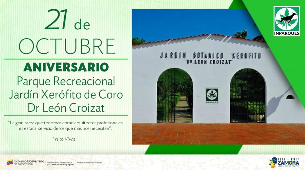El Jardín Botánico Xerófito de Coro cumple 45 años como parque de recreación