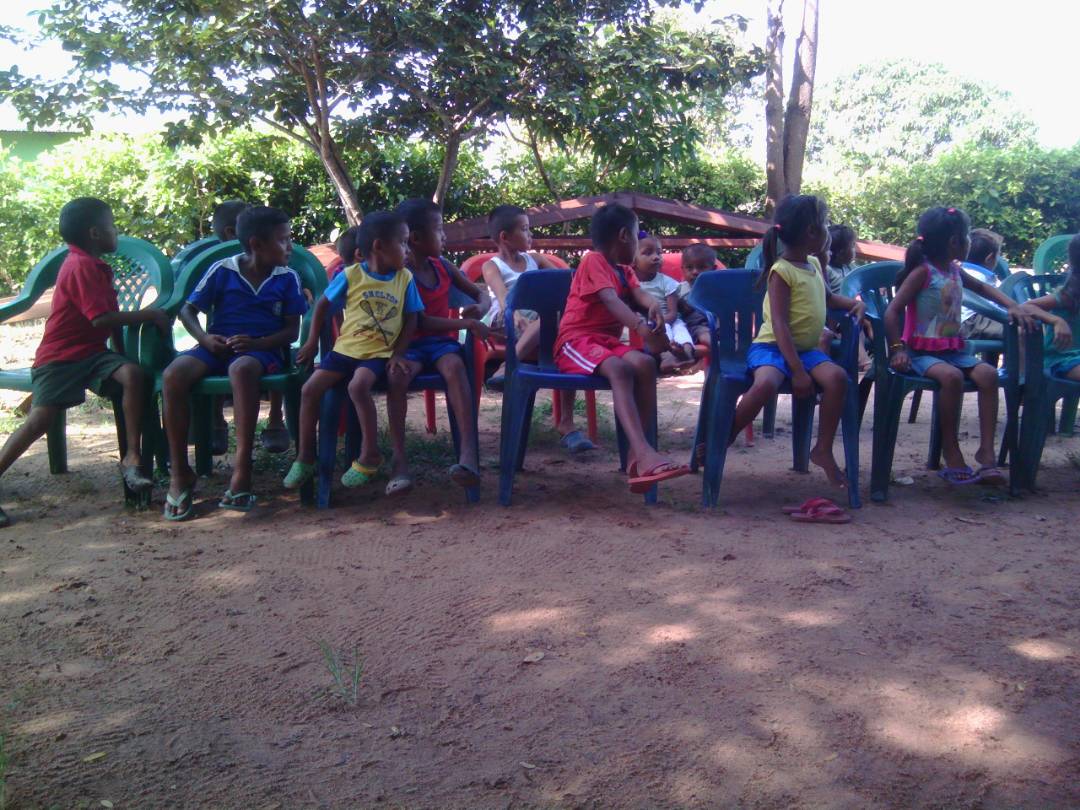 Niños indígenas fueron atendidos en jornada recreativa en el Parque Nacional Santos Luzardo