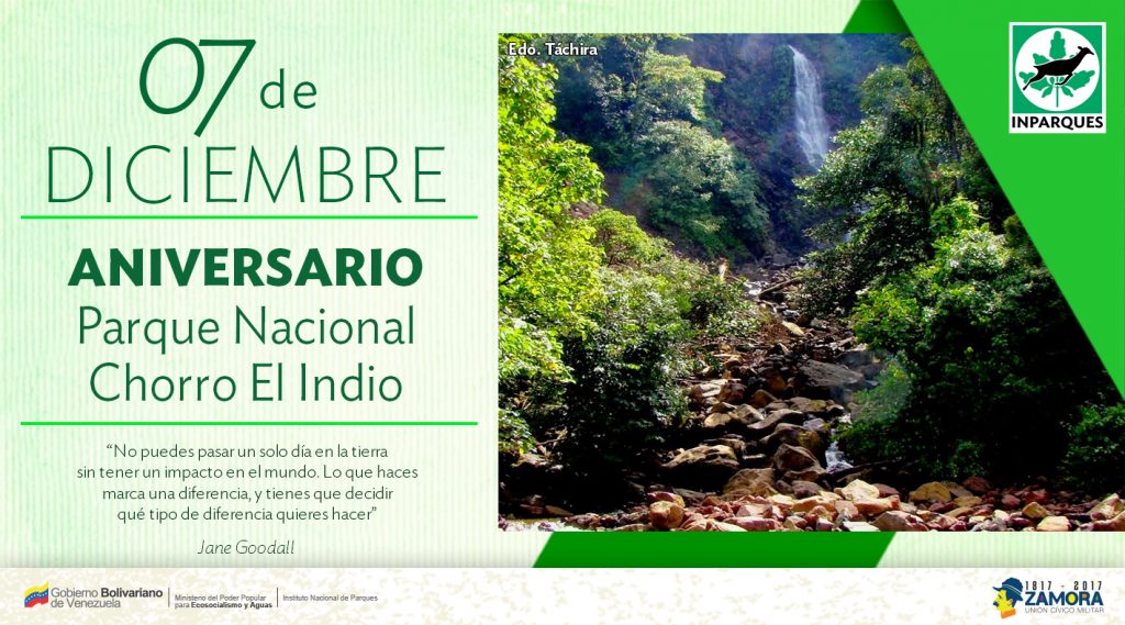 Inparques celebra aniversario de cuatro áreas protegidas
