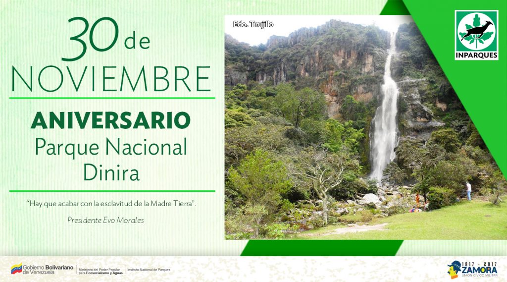 Destacan potencial de Parque Nacional Dinira en su 29 aniversario