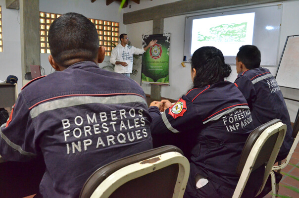 Bomberos Forestales se capacitaron en gestión integral de incendios