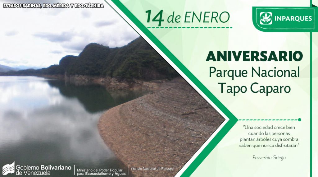 Parque Nacional Tapo-Caparo cumple 25 años al servicio del pueblo