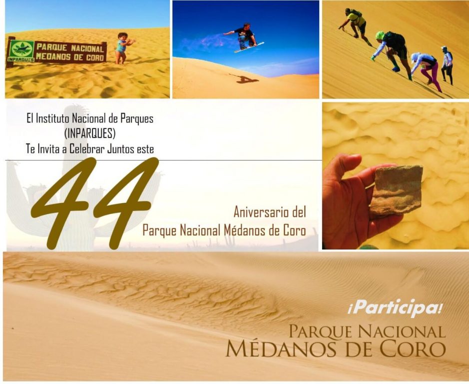 Aniversario 44 del Parque Nacional Médanos de Coro inicia con caminata 5K