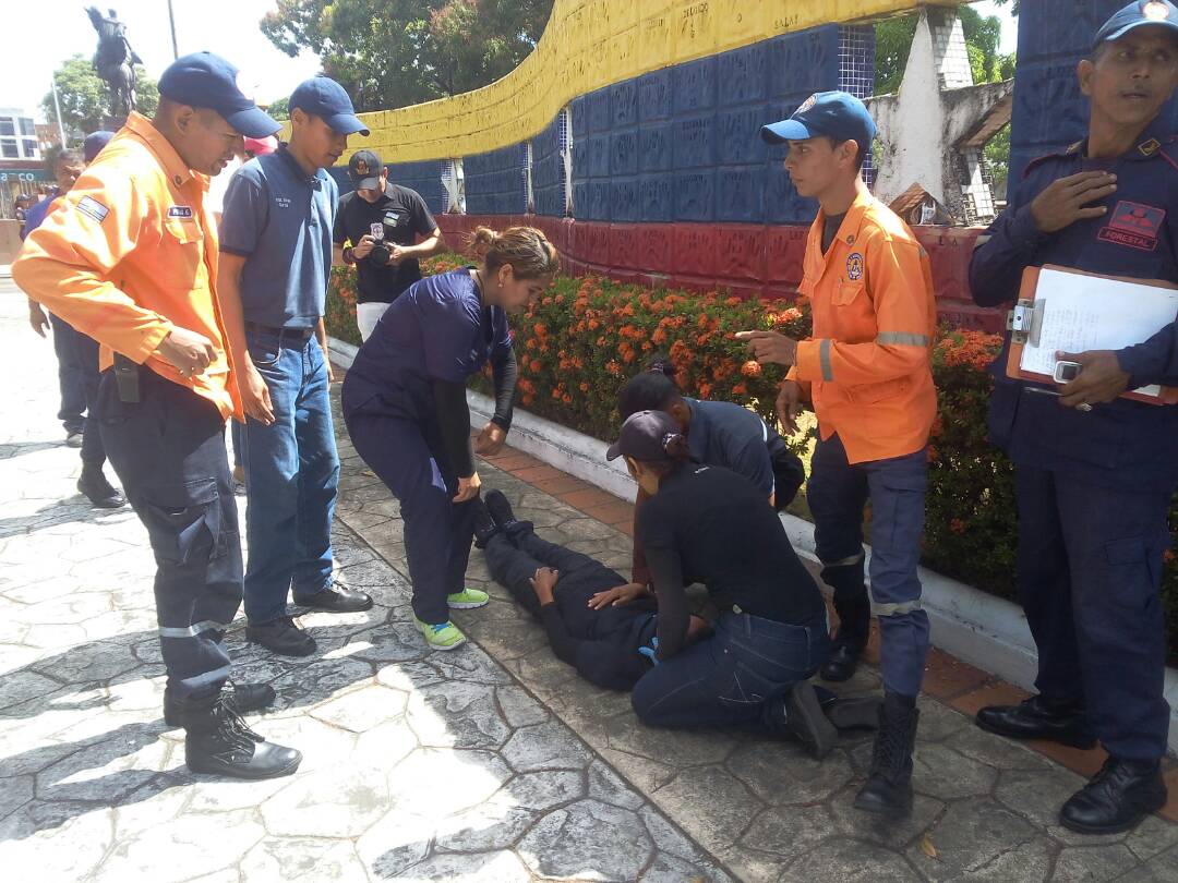 Inparques Monagas participó en simulación sísmica