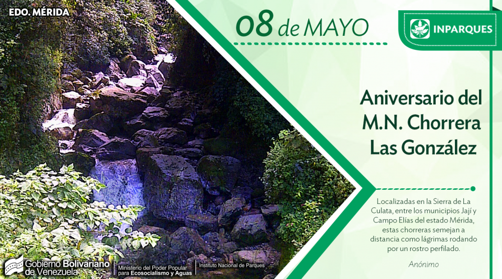 Hoy se conmemoran 38 años del Monumento Natural Chorrera Las González