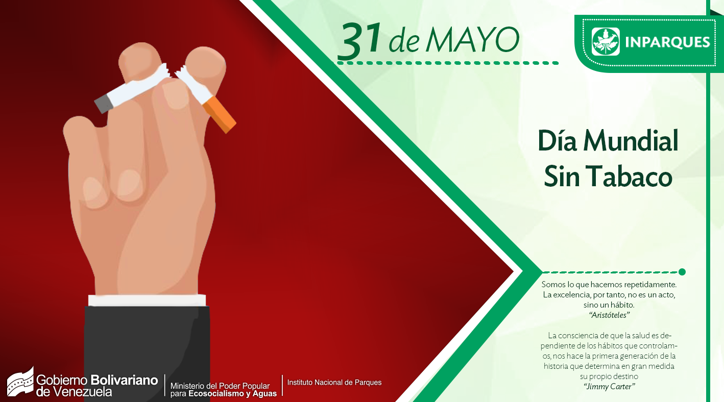 Inparques celebra el Día Mundial sin Tabaco