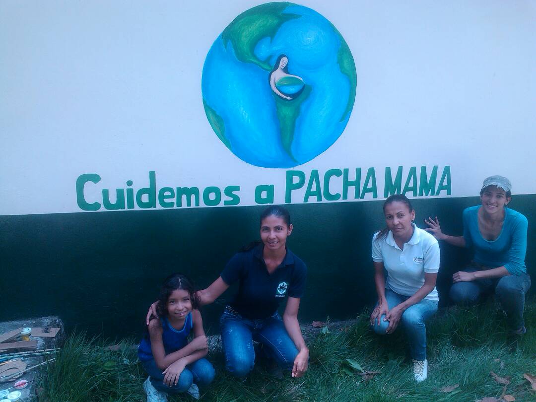 Inparques realiza mural ecológico en el Parque Nacional Yurubí