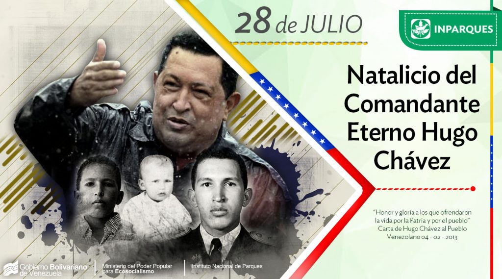 Inparques conmemora 64 años del nacimiento del Comandante Chávez