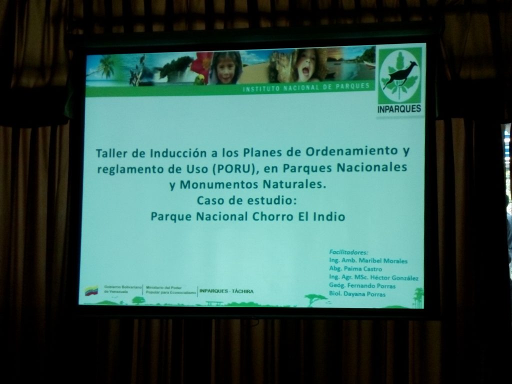 Dictan taller sobre Plan de Ordenamiento de Parques Nacionales en Táchira