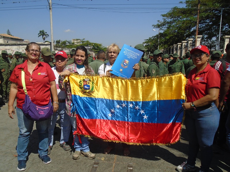 Trabajadores de Inparques Lara marcharon en respaldo a la Revolución Bolivariana